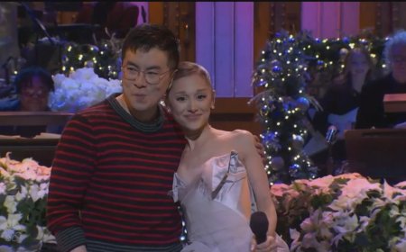 Ariana Grande Spoofs Mariah Carey’s ‘All I Want for Christmas Is You’ With Bowen Yang in ‘SNL’ Monologue