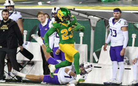 Oregon outlasts JMU in first round of College Football Playoff
