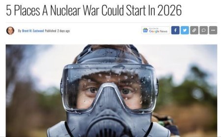 美媒：2026年有5个地方可能爆发核战，其中4个在亚洲