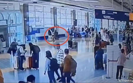 拒檢逃逸畫面曝！外籍男疑攜毒入境　逃出小港機場航廈被壓制