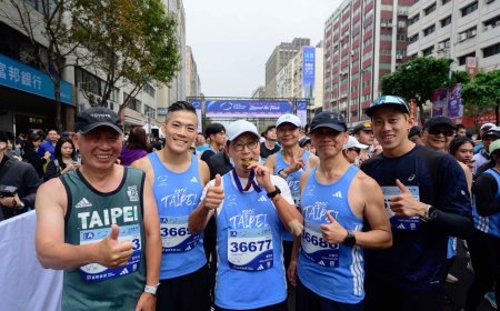 蔡明忠董事長連12年挑戰半馬！富邦金控「有志一同」員工志工團守護台北馬