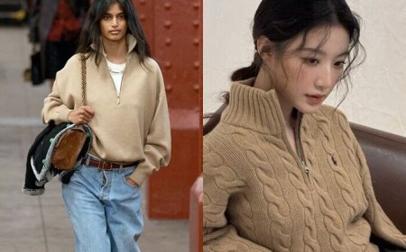 「半拉鍊上衣」秋冬將取代大學T！舒華、Sana也穿了　5款推薦一次看