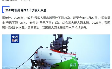 我国载人深潜累计下潜次数预计在 2026 年突破 2000 次