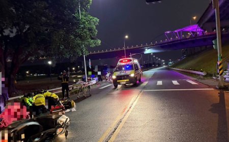 聖誕節悲劇！三重女騎士自撞護欄「乘客臉部重創命危」