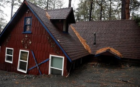冬季风暴引发美国加州多起自然灾害