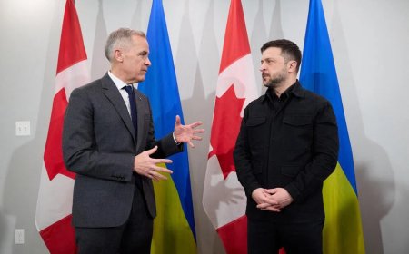 泽连斯基访美前与加拿大总理卡尼会晤