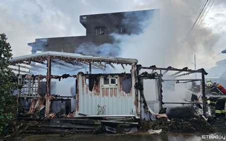 澎湖鐵皮屋大火！黑煙直竄燒成骨架　疑製作燒餅油酥釀禍