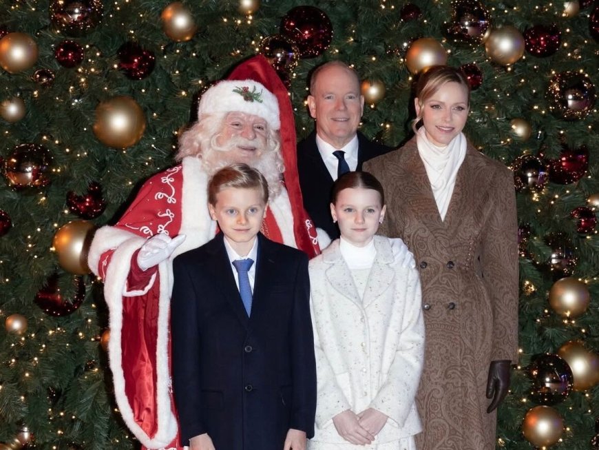 摩納哥王妃富養小公主　母女一線精品上身慶聖誕