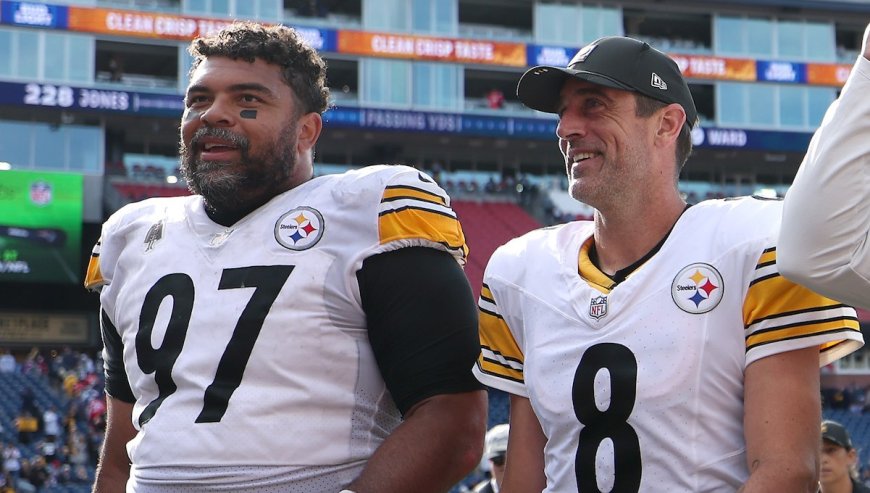 Steelers’ Cam Heyward Talks Aaron Rodgers Relationship, Vibe in Locker Room