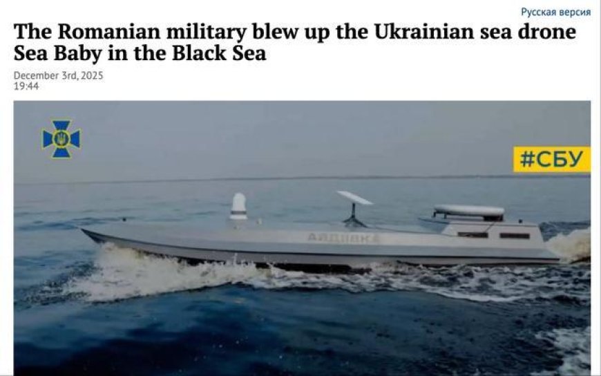 北约演都不演了，直接击沉乌克兰无人艇，逼着泽连斯基投降？