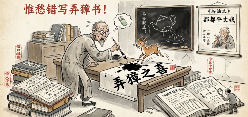 戎默｜“惟愁错写弄獐书”：错字和误书