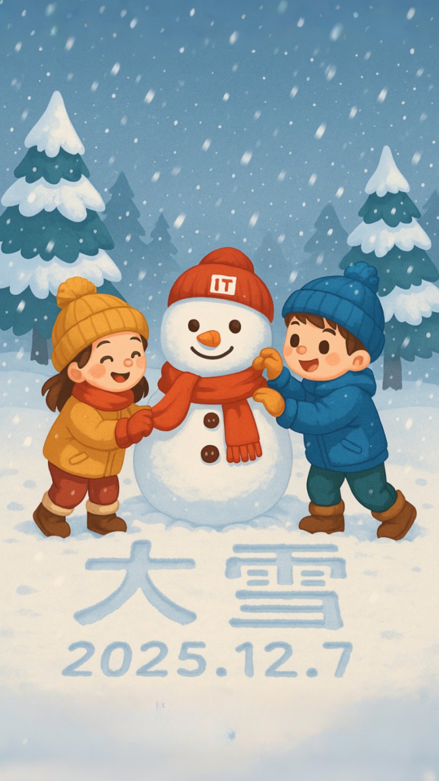 今日大雪：雪纷飞，仲冬始