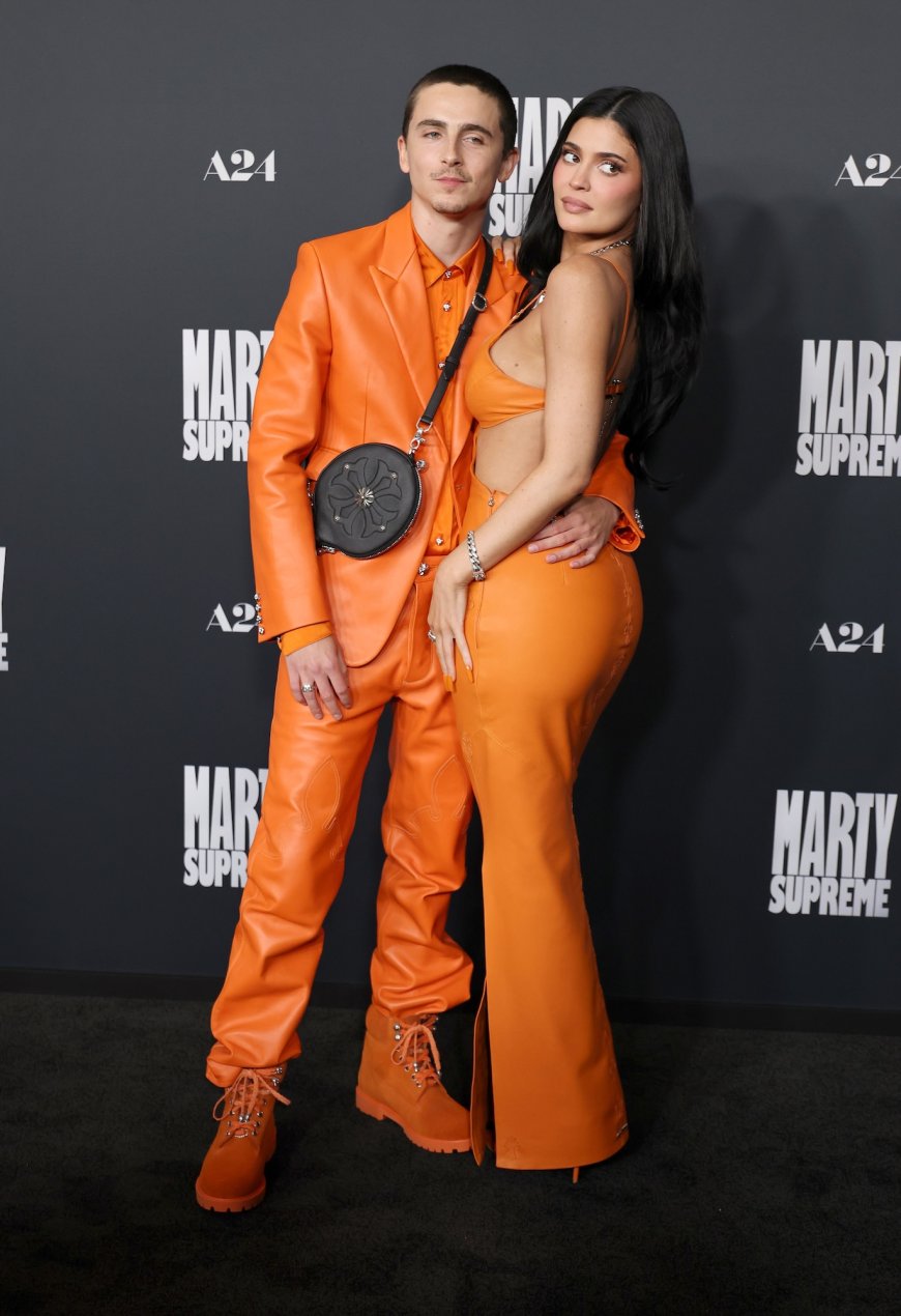 Kylie Jenner and Timothee Chalamet Pack on PDA at 'Marty Supreme' Premiere