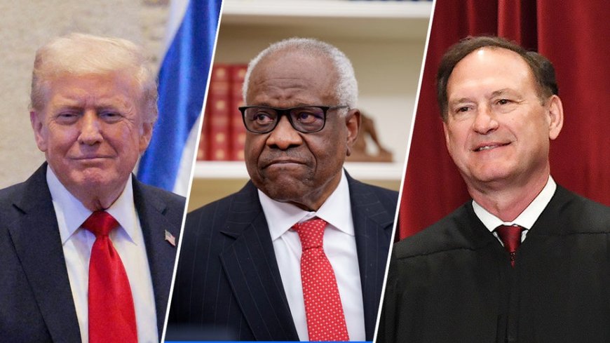 Trump dismisses calls for Alito, Thomas to step down from Supreme Court, calling them ‘fantastic'