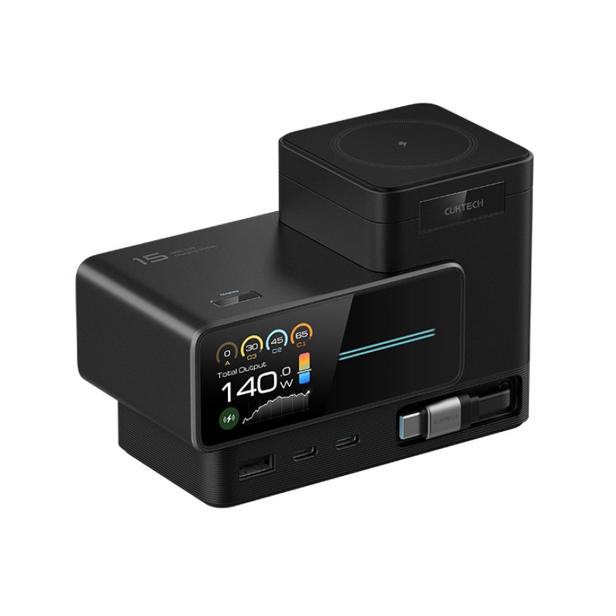 上市 1 月立砍百元：酷态科 15 号超级电能站 316 元国补新低，140W 快充 + 双无线充电
