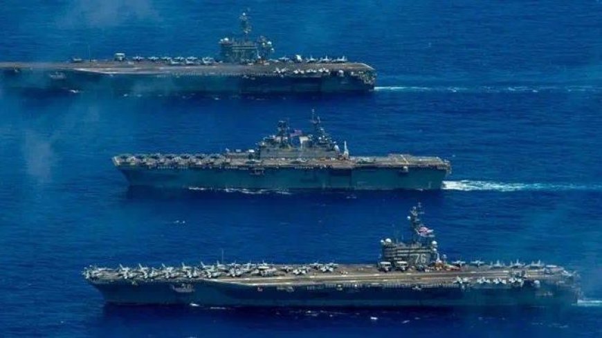 东亚大混战！中美六艘航母激烈对抗，辽宁舰径直向东逼近本州岛