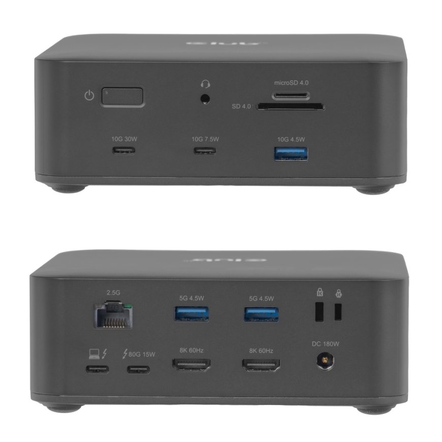 Club3D 推出 13 合 1 雷电 5 扩展坞 CSV-2562，附带 Thunderbolt Share 许可授权