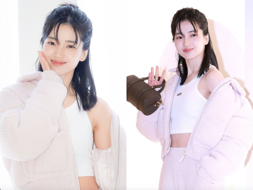 金泰梨新造型美翻！全套Alo短版背心與手拿包超燒　根本運動穿搭範本