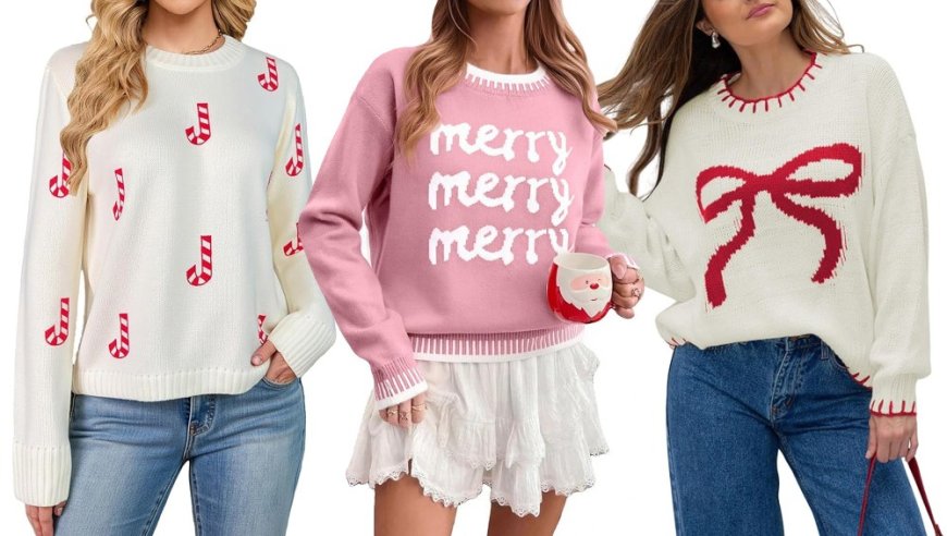 17 Trendy Christmas Sweaters That 'Sleigh' Without Looking Cheesy