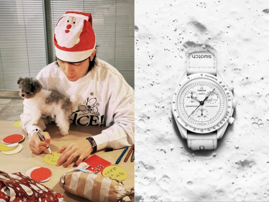 蕭敬騰也是Swatch史努比錶粉絲　俏皮造型包聖誕禮