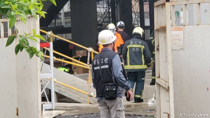 快訊／北市忠孝復興站旁工地驚傳墜樓　女當場死亡警拉封鎖線調查