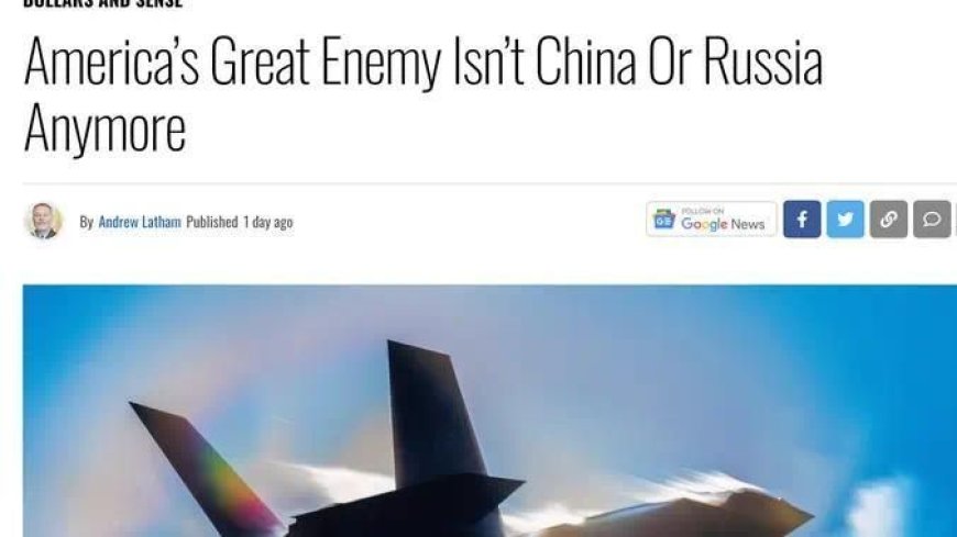 美媒：美国真正的头号敌人，已经不再是中国或俄罗斯