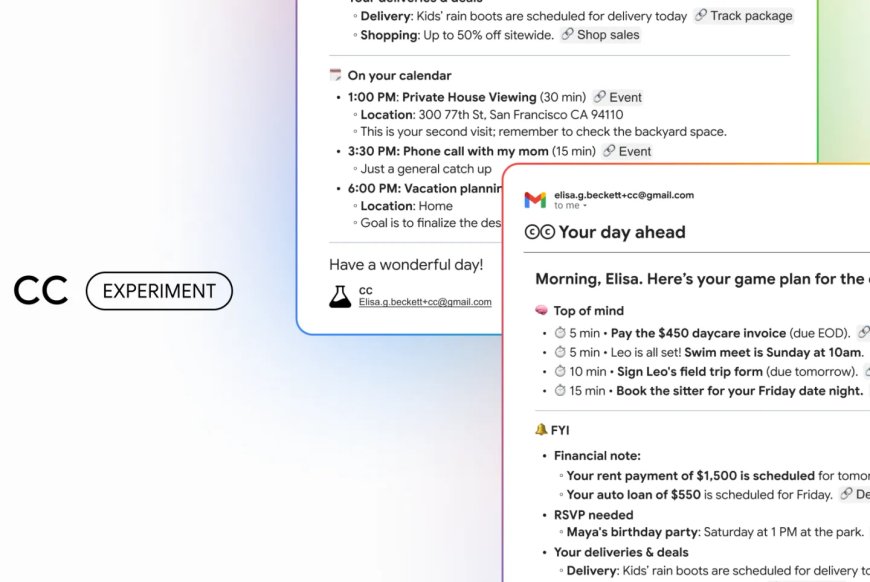 Google推出AI助手 CC：用个性化晨间简报改变忙着刷手机的早晨