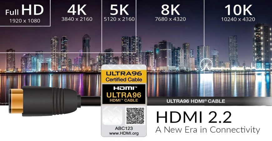 96Gbps带宽成就500Hz超高刷游戏 HDMI 2.2 Ultra96数据线即将首秀