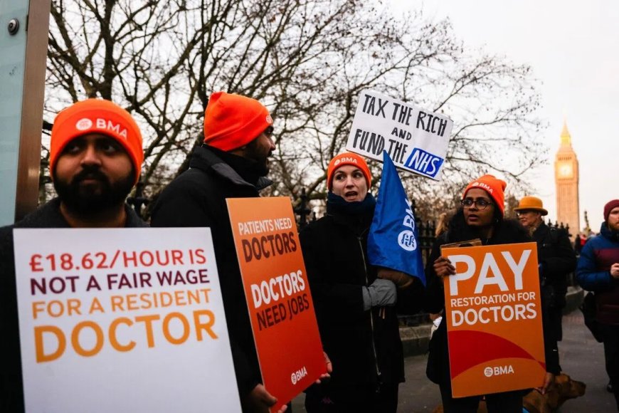 英国住院医师流感高峰期启动罢工