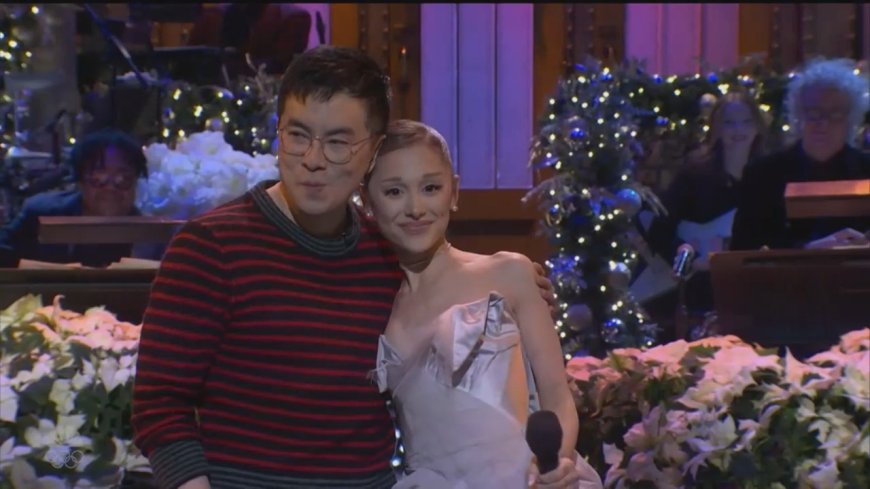 Ariana Grande Spoofs Mariah Carey’s ‘All I Want for Christmas Is You’ With Bowen Yang in ‘SNL’ Monologue