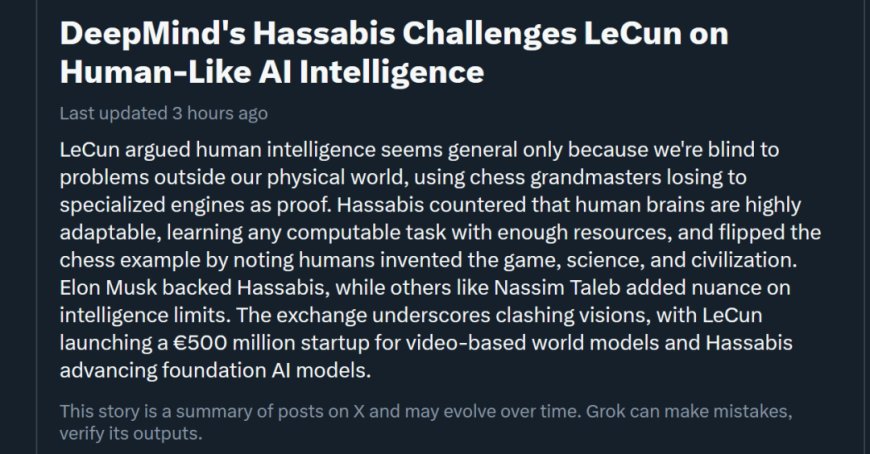 LeCun、哈萨比斯“神仙吵架”，马斯克也站队了