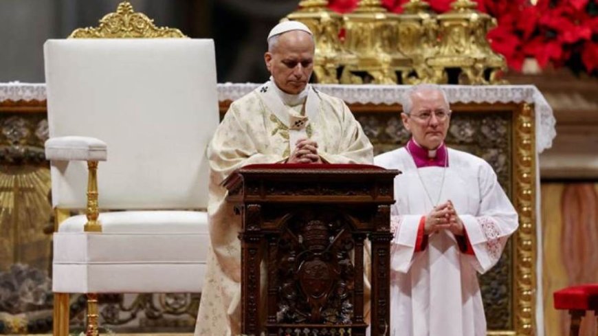 教宗利奥十四世在首次圣诞布道中哀叹加沙巴勒斯坦人民的苦难