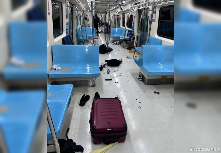 母子搭車敲傘全車跑光　北門站大奔逃「掉鞋、行李箱」