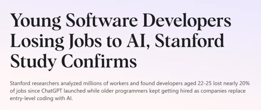 美国码农正被AI“大屠杀” 26届毕业生已无路可走