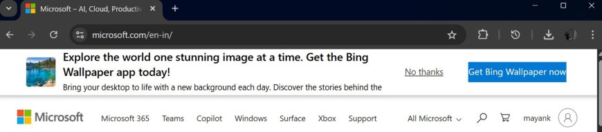 Win11 用户反馈微软 Bing 壁纸应用“小动作”，点下桌面自动跳转必应网站