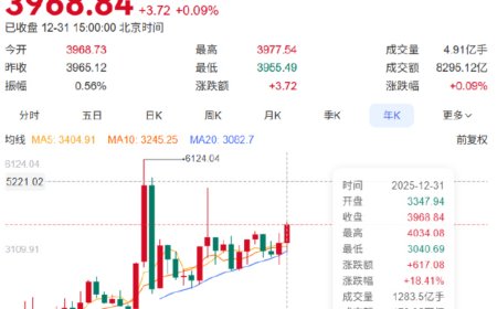 2025年A股表现亮眼 全年累计上涨18.41% 每10只股票就有1只翻倍
