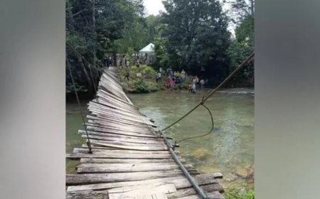 吉兰丹州迎亲队伍与宾客桥上相遇 吊桥坍塌逾50人坠河