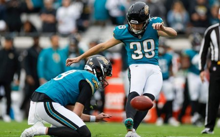 Jaguars’ Cam Little, who kicked longest NFL field goal earlier this season, knocks down 67-yarder