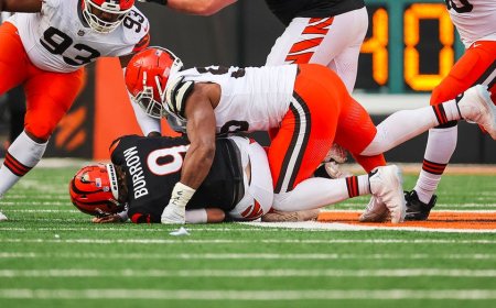 Myles Garrett takes down Joe Burrow to break NFL single-season sack record