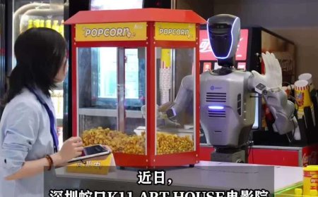 全球首例：越疆人形机器人在电影院全自主上岗，一天“打工”14 小时、能卖爆米花