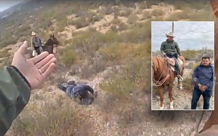 WATCH: Horse-mounted officers capture previously deported child predator at border