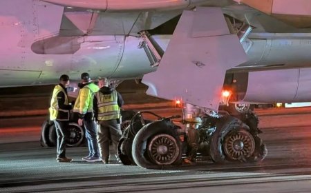 巴西塔姆航空一架波音767客机降落时发生意外：重着陆后门被撞掉 轮胎全爆