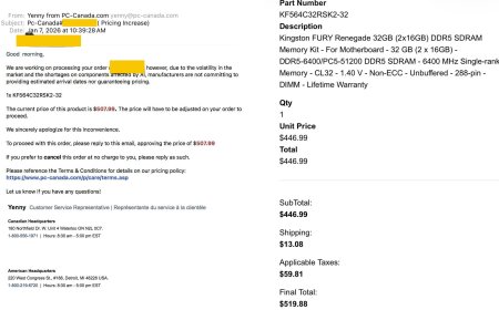 零售商吃相难看：内存订单直接不发货 借口市场波动坐地起价