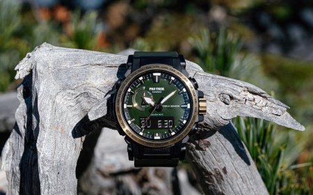 CASIO戶外運動錶染上山林綠　錶帶熱壓歷年型號慶30周年