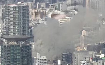 快訊／大阪通天閣周邊起火！出動30輛消防車　濃煙狂竄死傷不明