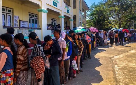 缅甸大选第二阶段开始投票 地点包括翁山淑枝家乡