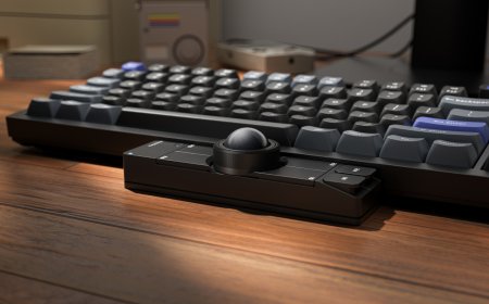 Keychron Nape Pro 轨迹球亮相：内置原相 3222 传感器、ZMK 开源固件