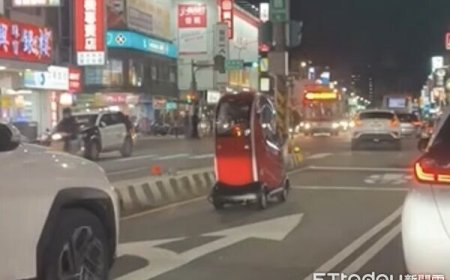 「移動神主牌」從眼前過員警沒取締　龍潭分局曝原因