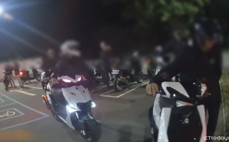 網紅環島發貼紙　50改裝車友深夜聚柴山　警來了...超糗牽車下山