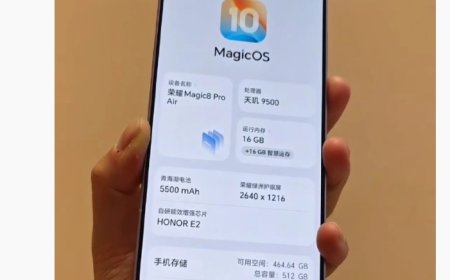 荣耀 Magic 8 Pro Air 真机曝光：天玑 9500 处理器、5500mAh 电池，1 月 19 日发布